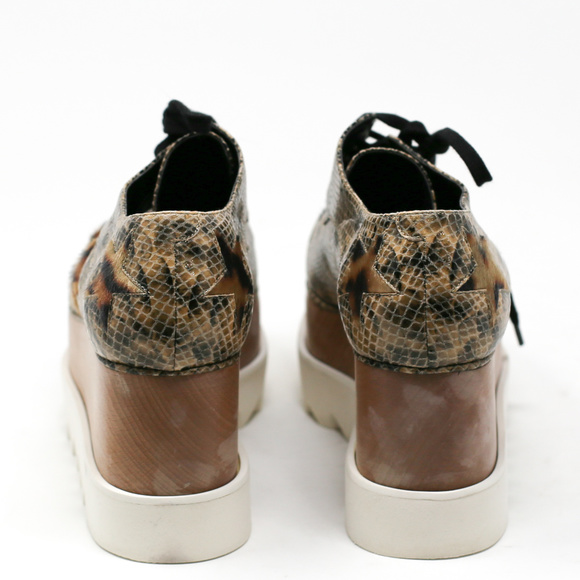 Stella Mccartney Elyse Faux Snake&Leopard Oxfords - Picture 4 of 5